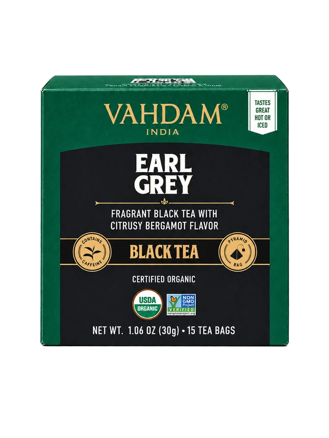 Vahdam Earl Grey Pyramiden-Teebeutel